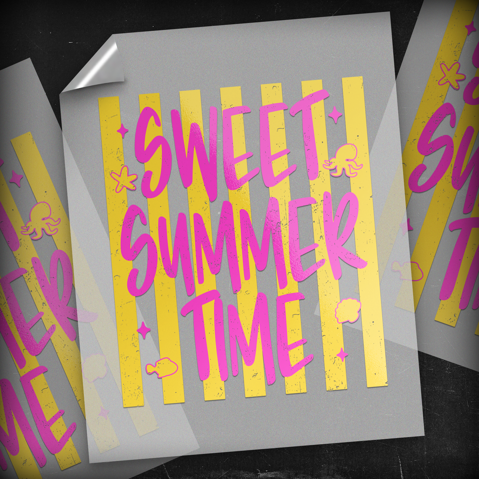 Sweet Summer Stripes - DTF Transfer