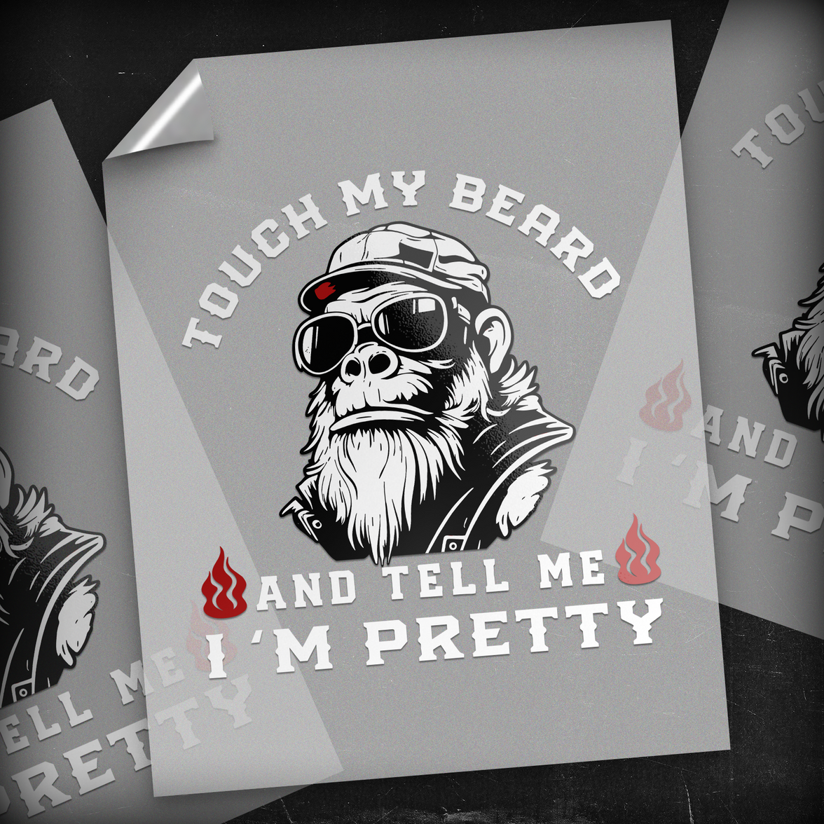 Touch my Beard - DTF Transfer
