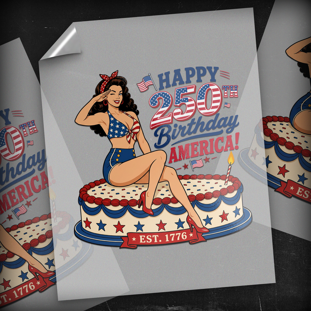 Happy 250th, America - DTF Transfer