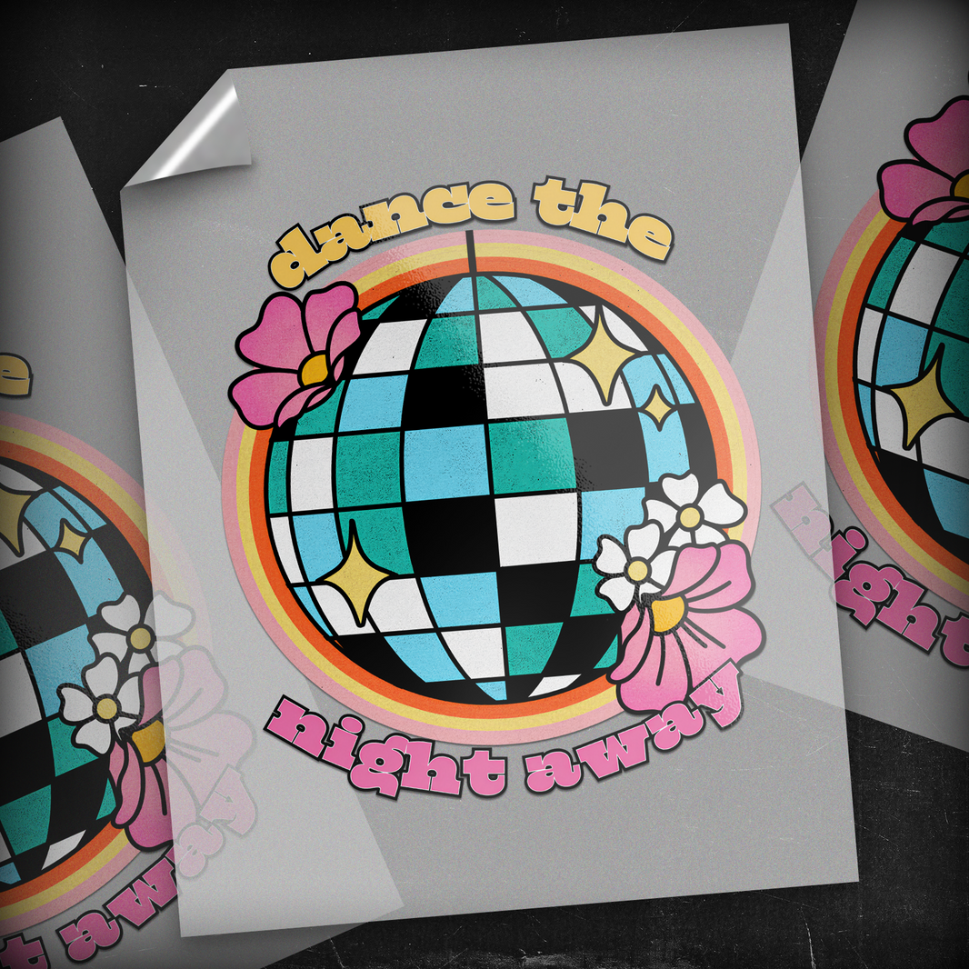 Dance the Night Away Disco Ball - DTF Transfer