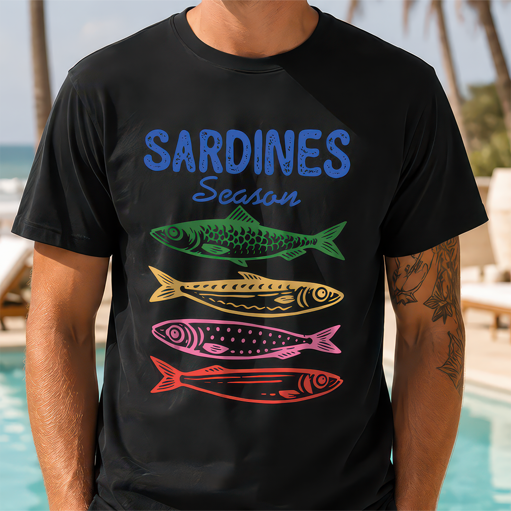 Sardines Season Retro Graphic - DTF Transfer