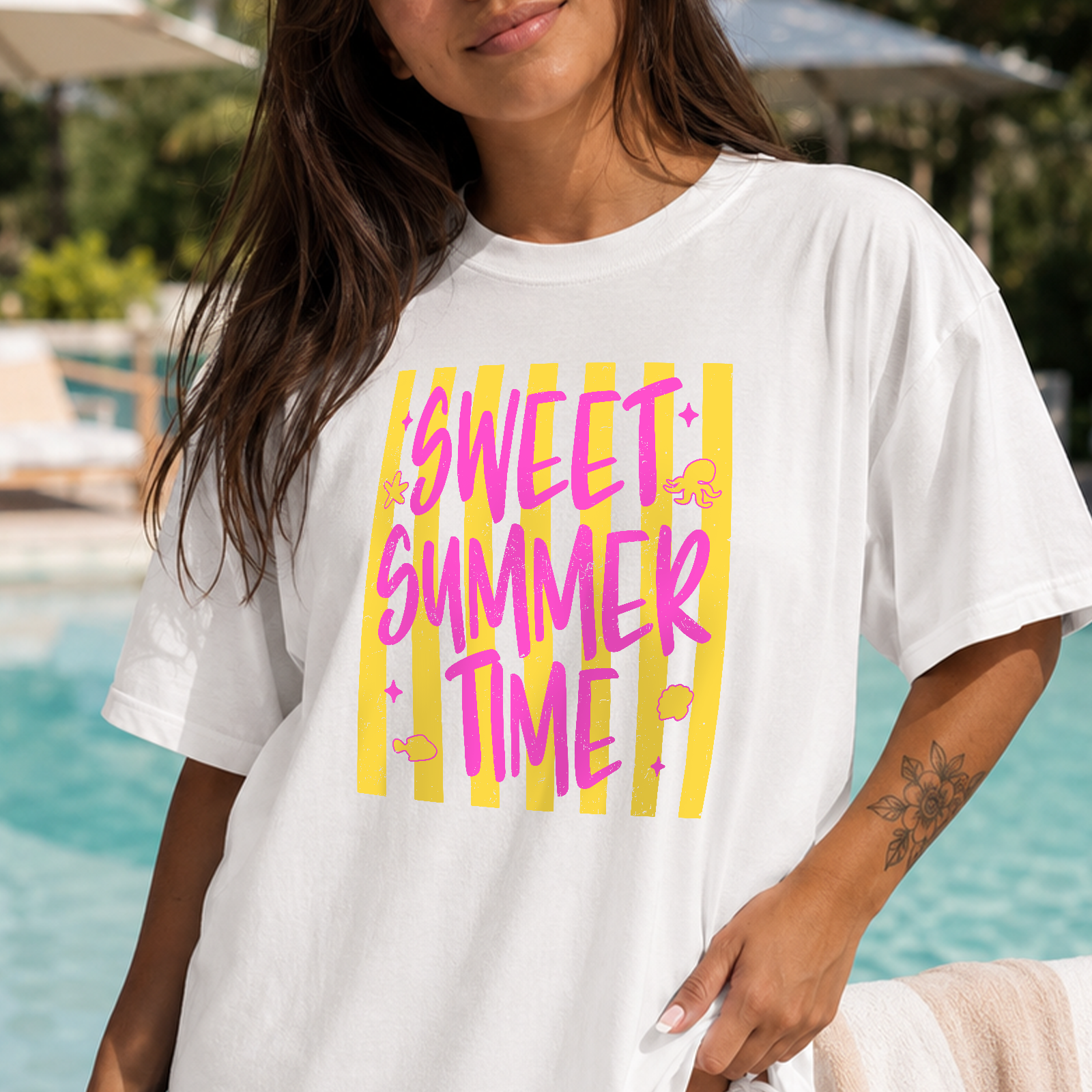 Sweet Summer Stripes - DTF Transfer