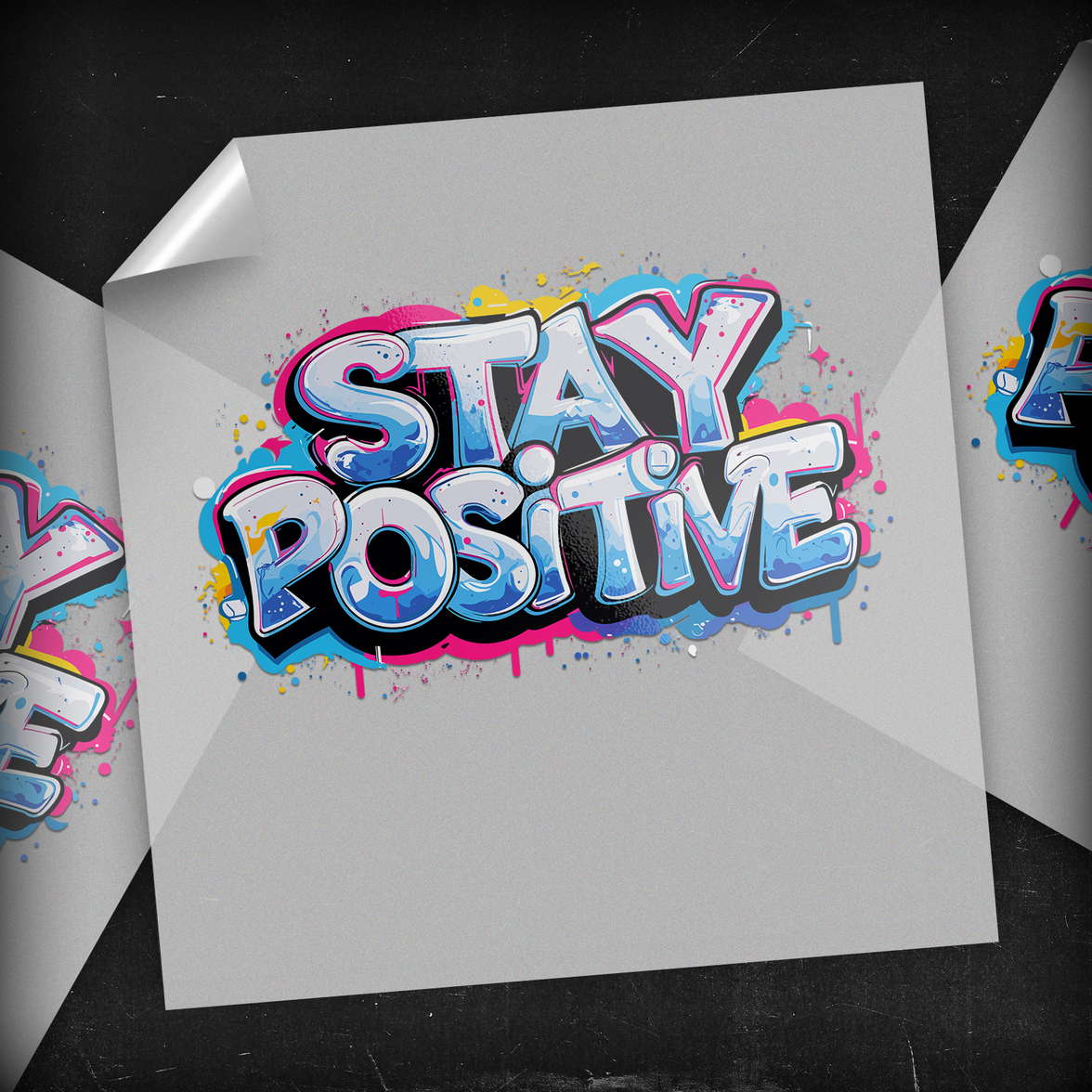 Stay Positive  - DTF Transfer