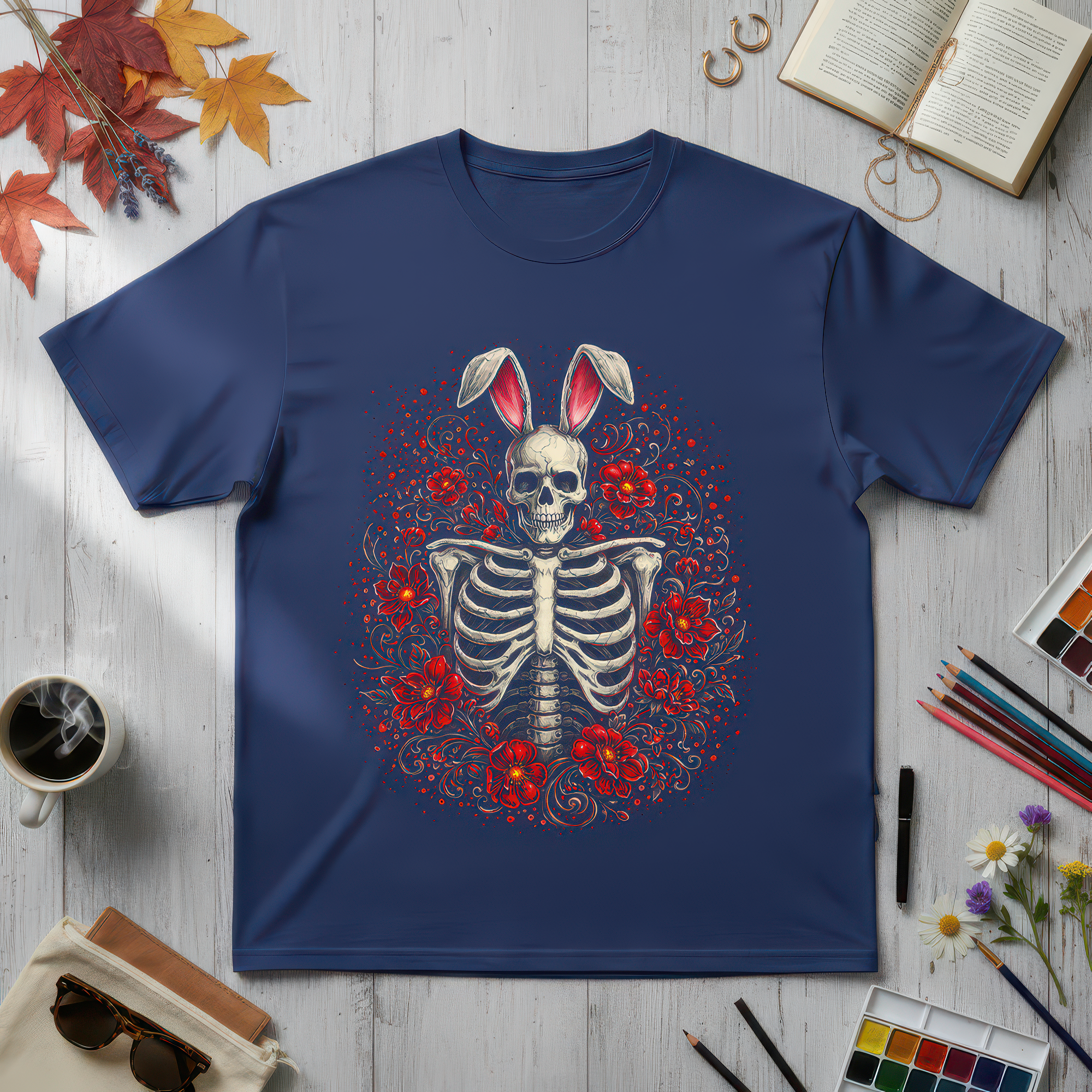Rib Cage Bunny Red - DTF Transfer