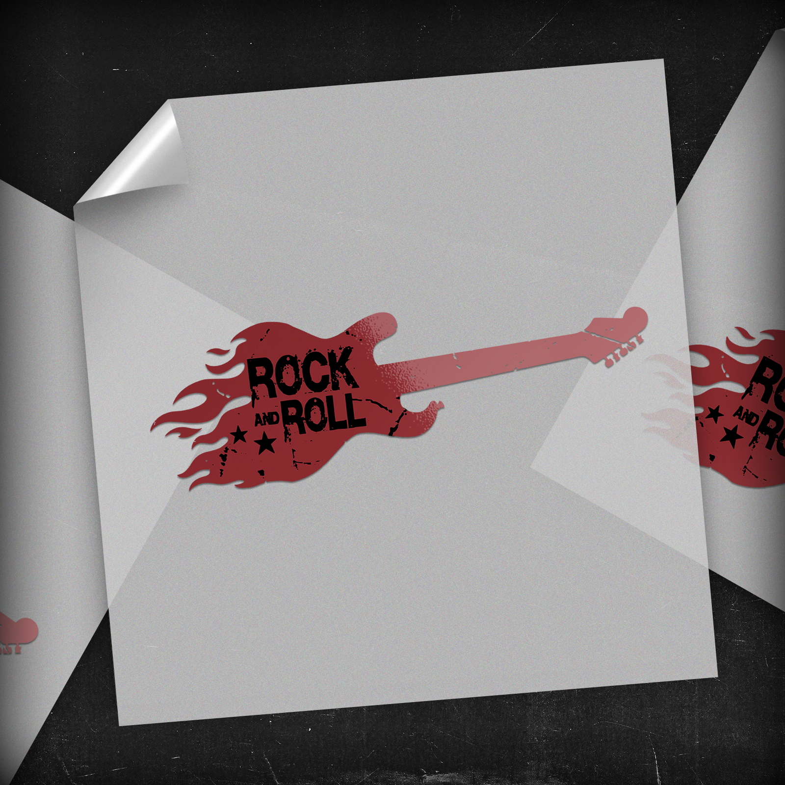 Rock and Roll Guitar - DTF Transfer