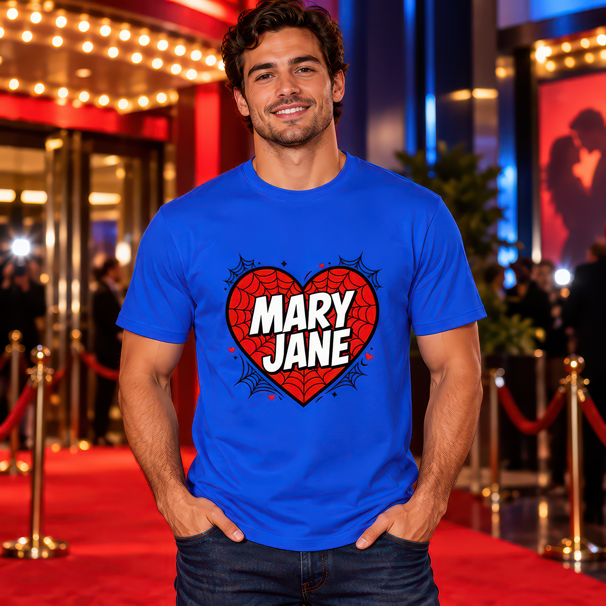 Mary Jane Spider Web Heart - DTF Transfer