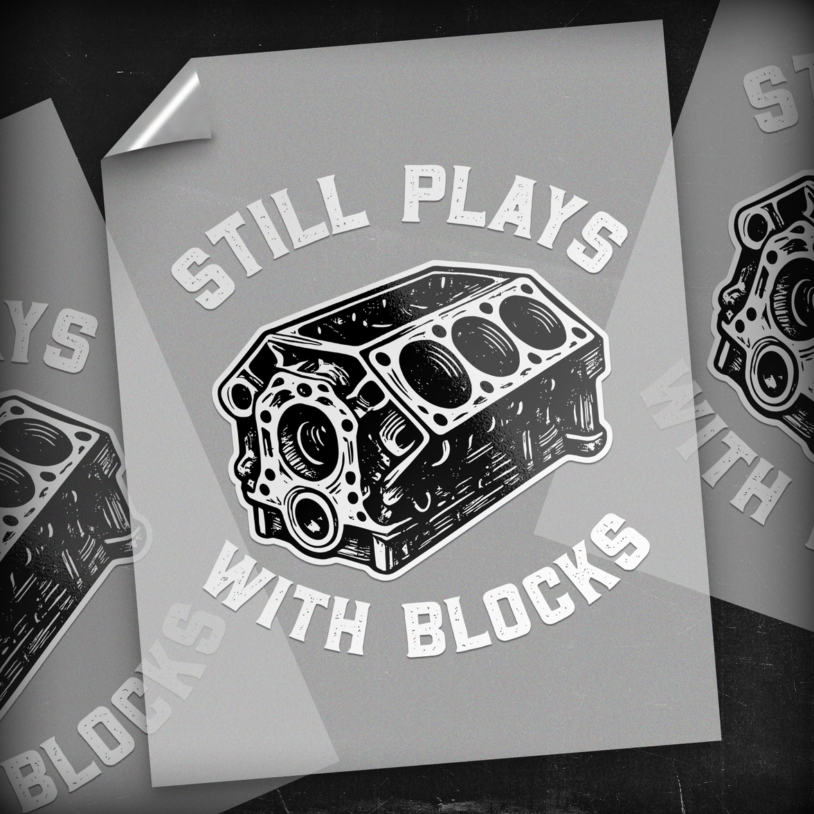 Still Plays With Blocks Engine - DTF Transfer