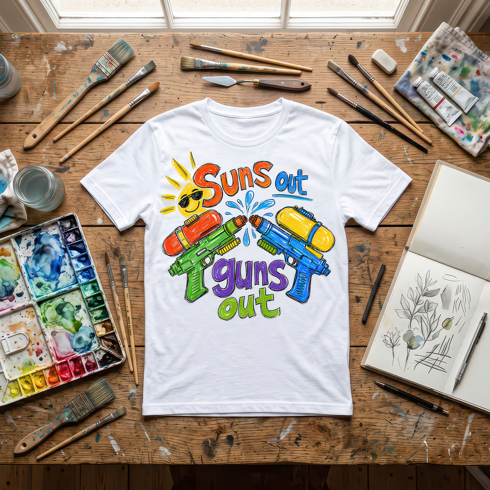 Suns Out Guns Out - DTF Transfer