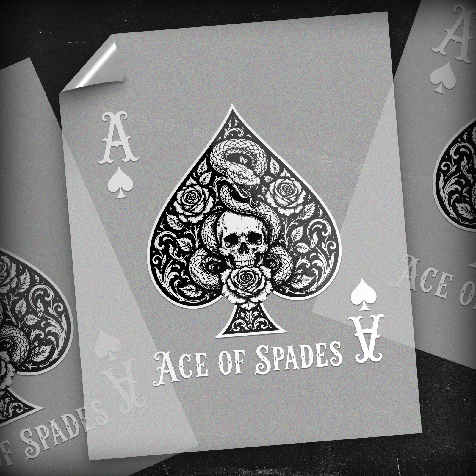 Ace Of Spades - DTF Transfer