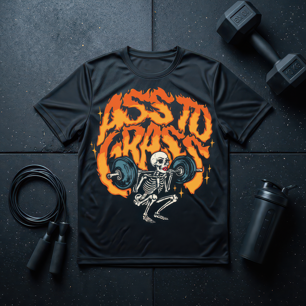 Ass To Grass Skeleton - DTF Transfer
