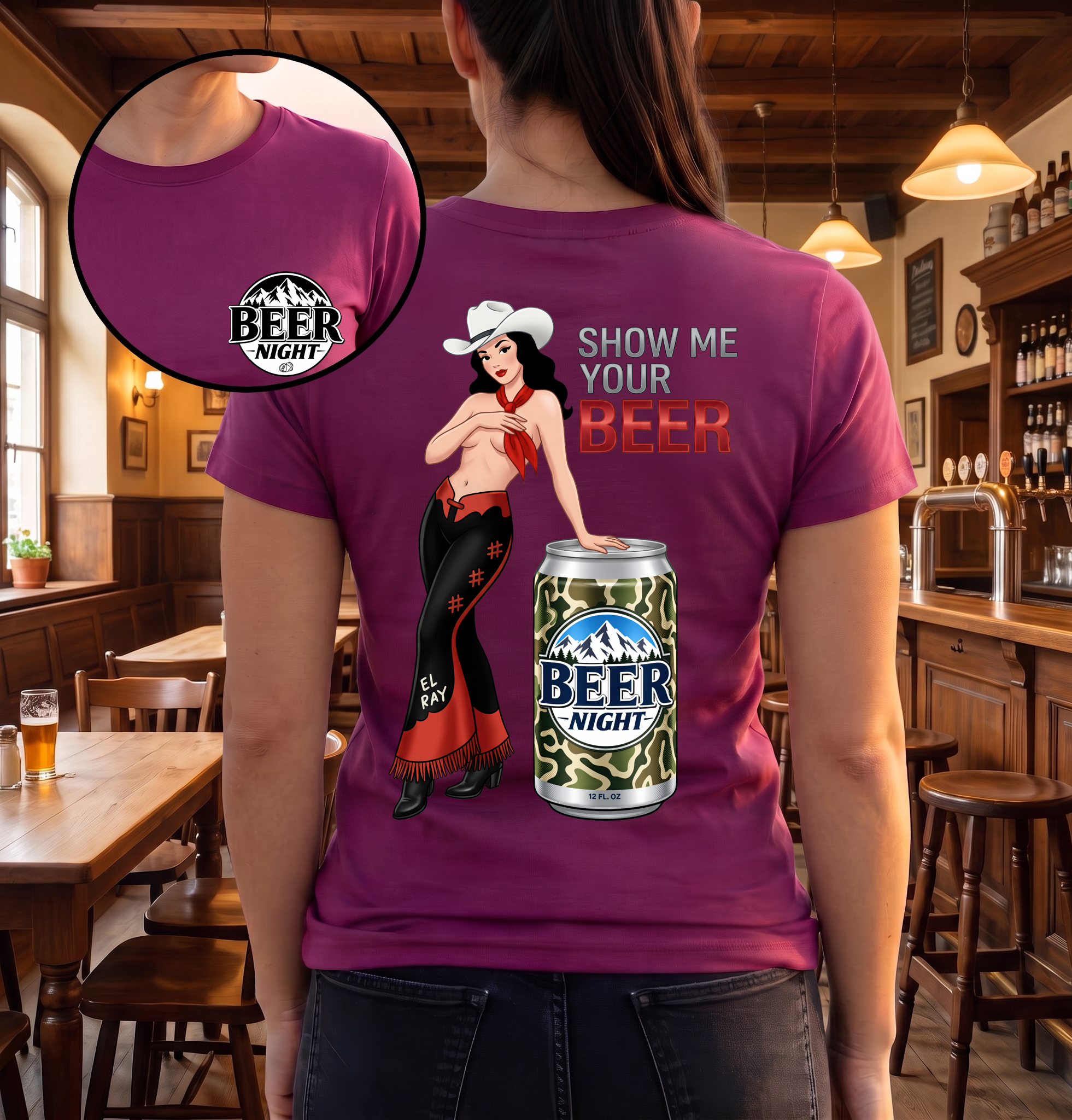 Show Me Your Beer (Double Sided Set) - DTF Transfer
