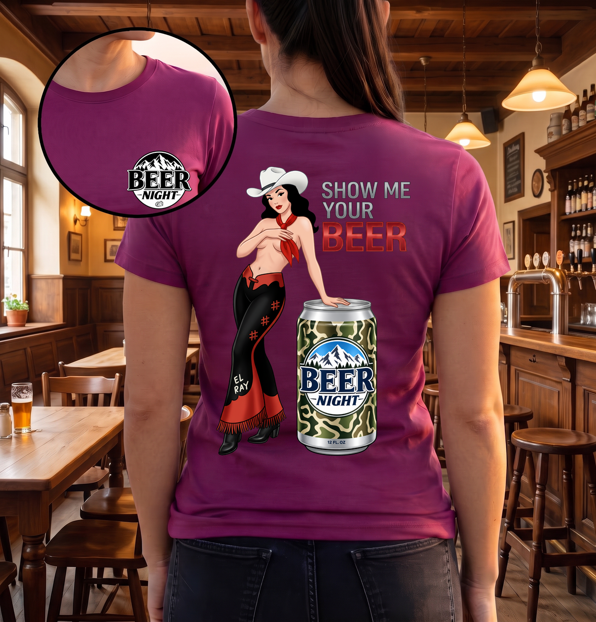 Show Me Your Beer (Double Sided Set) - DTF Transfer