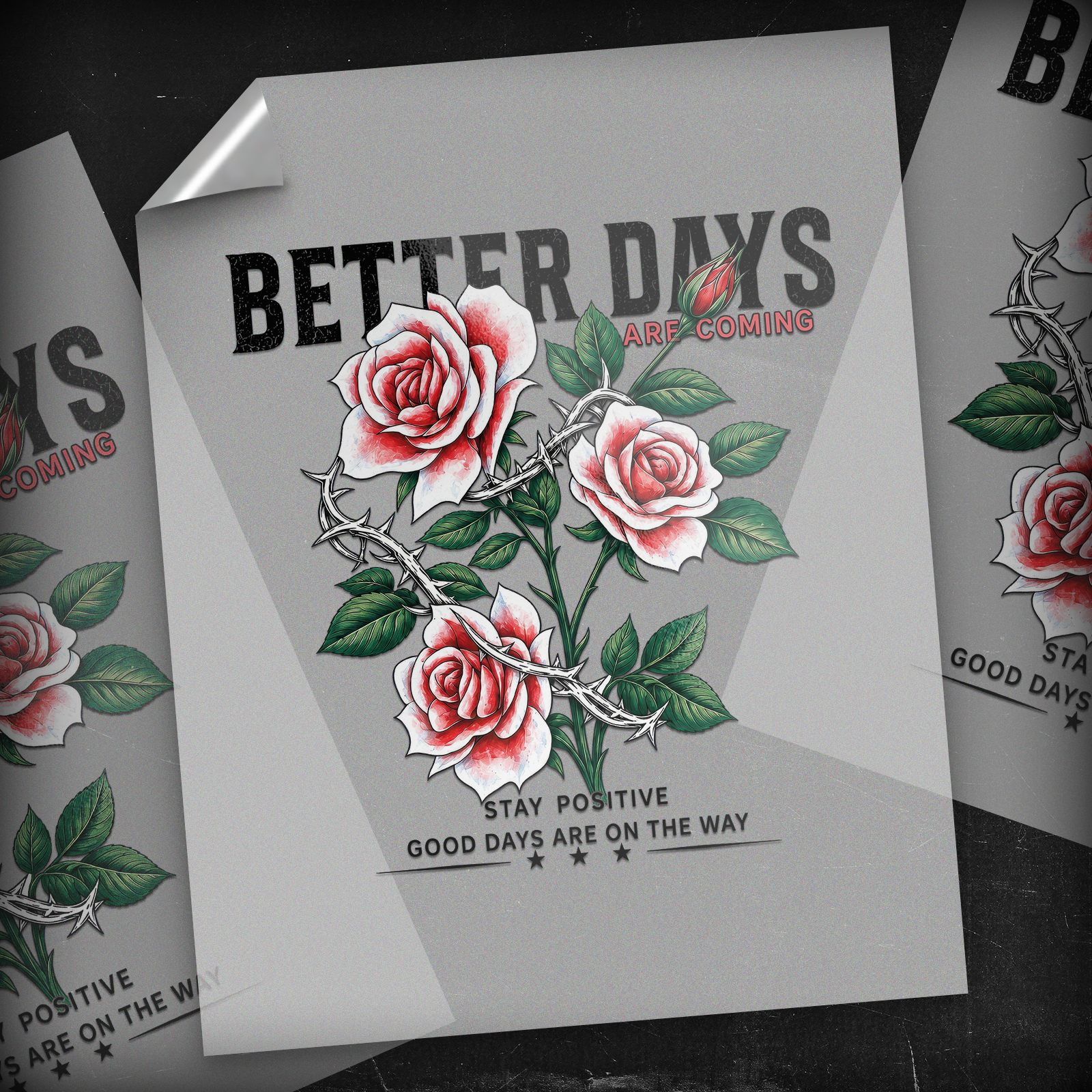 Better Days Rose - DTF Transfer
