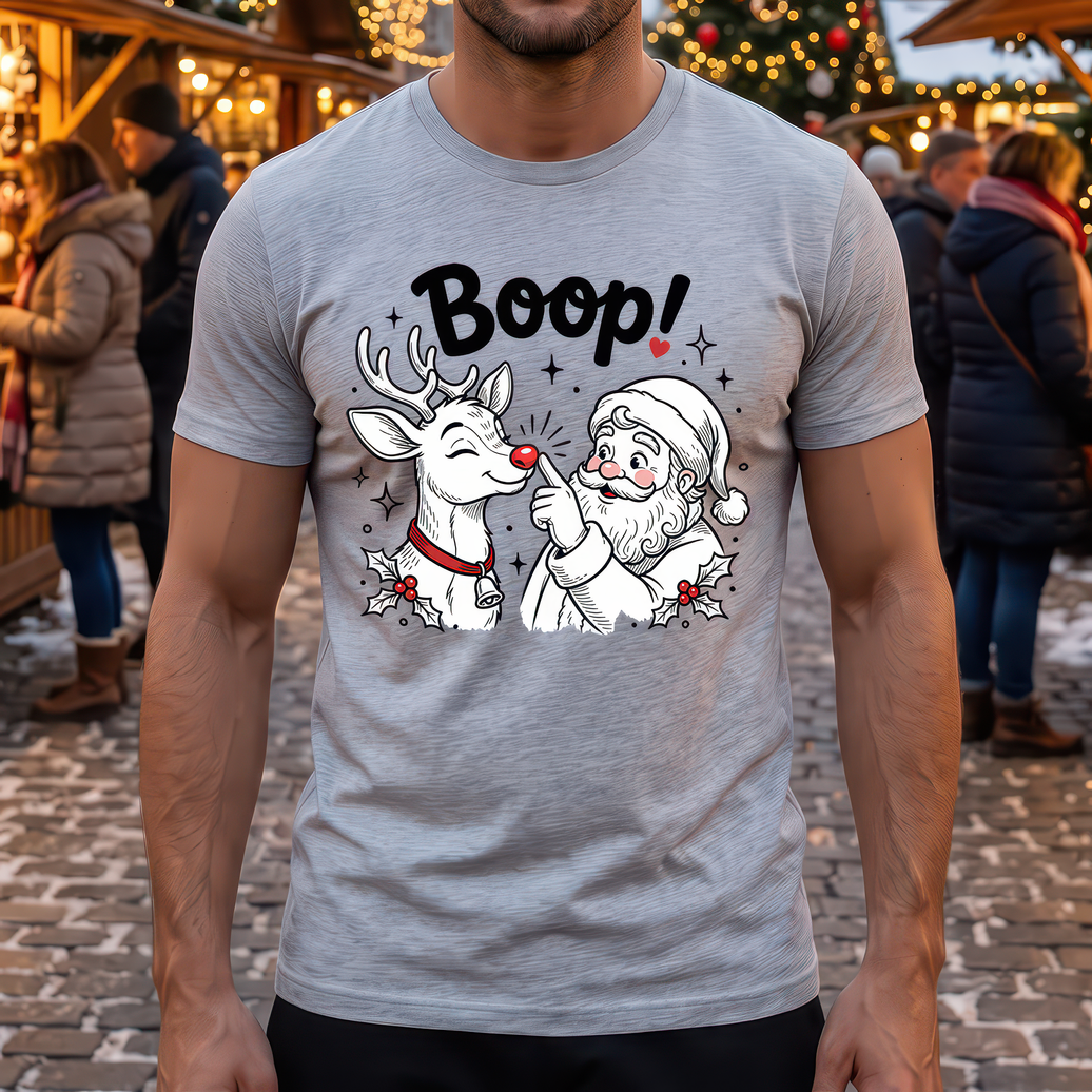 Boop! Santa and Reindeer - DTF Transfer
