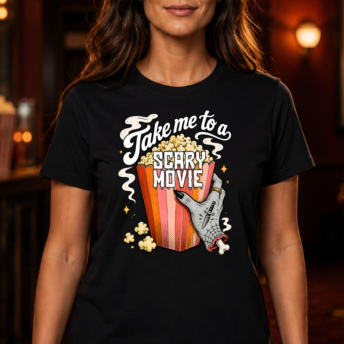 Take Me to a Scary Movie - DTF Transfer