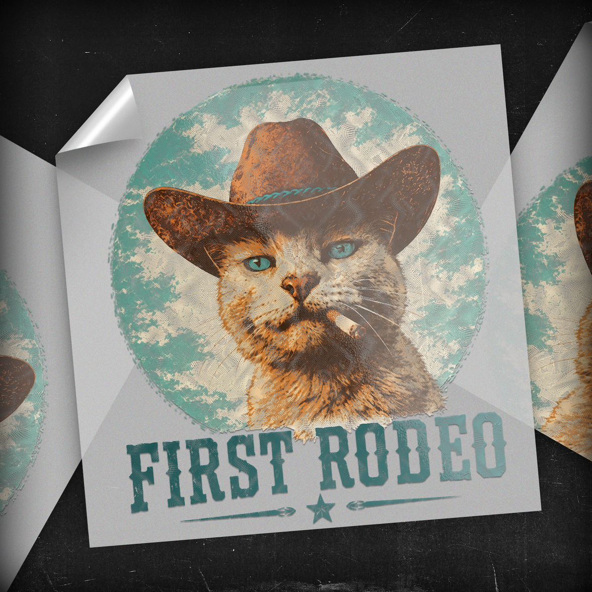 First Rodeo Cat - DTF Transfer