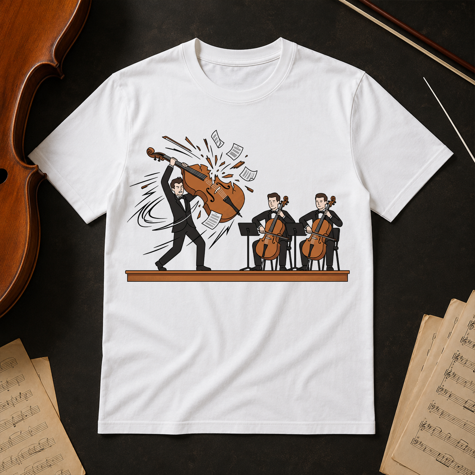 Heavy Metal Cello - DTF Transfer