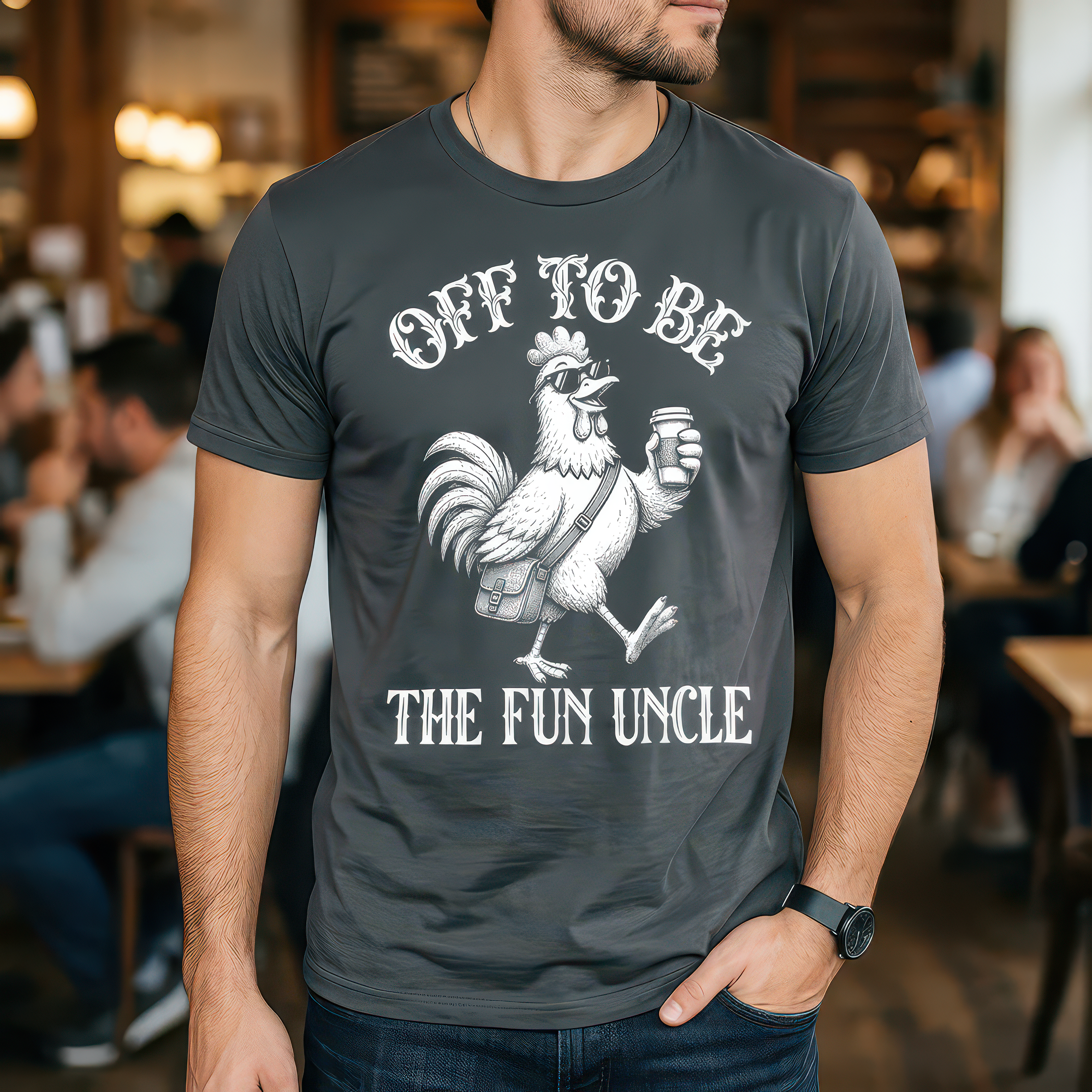 Off To Be The Fun Uncle - DTF Transfer