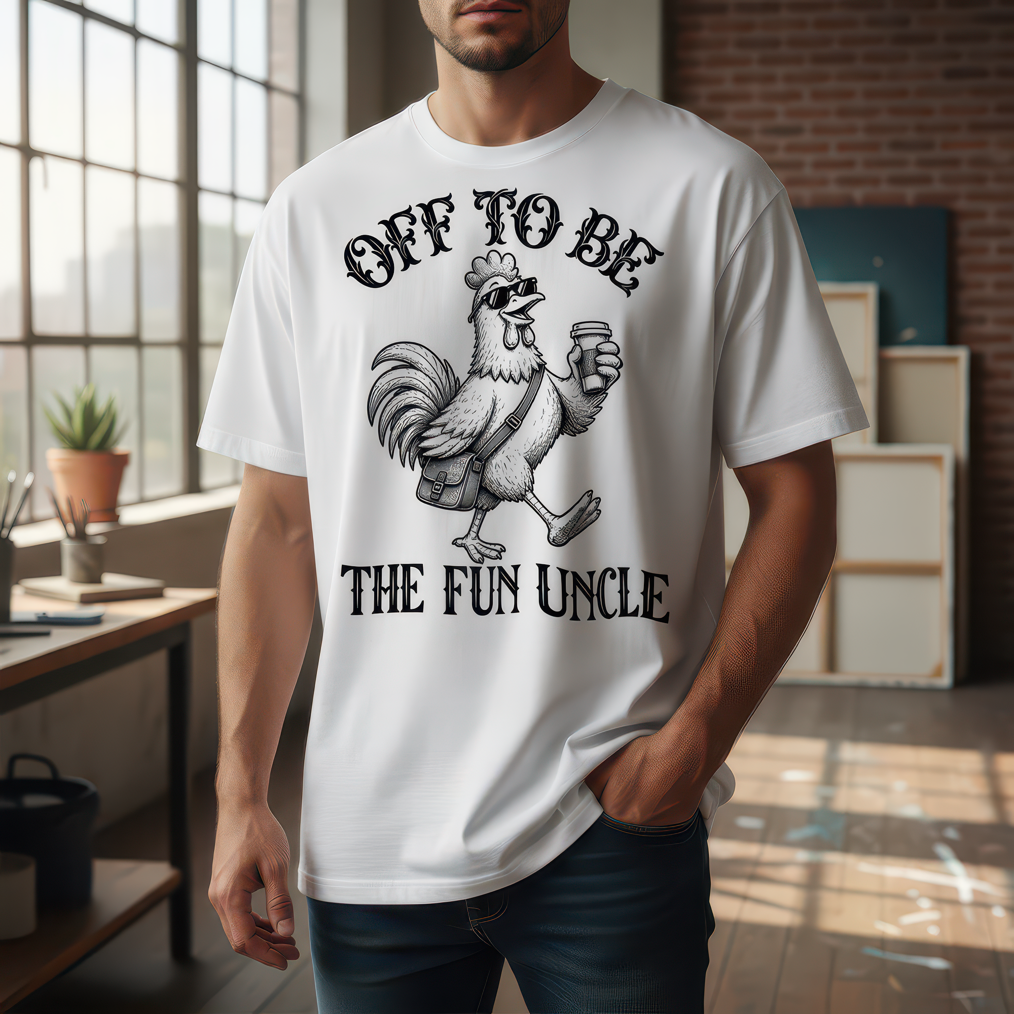 Off To Be The Fun Uncle - DTF Transfer