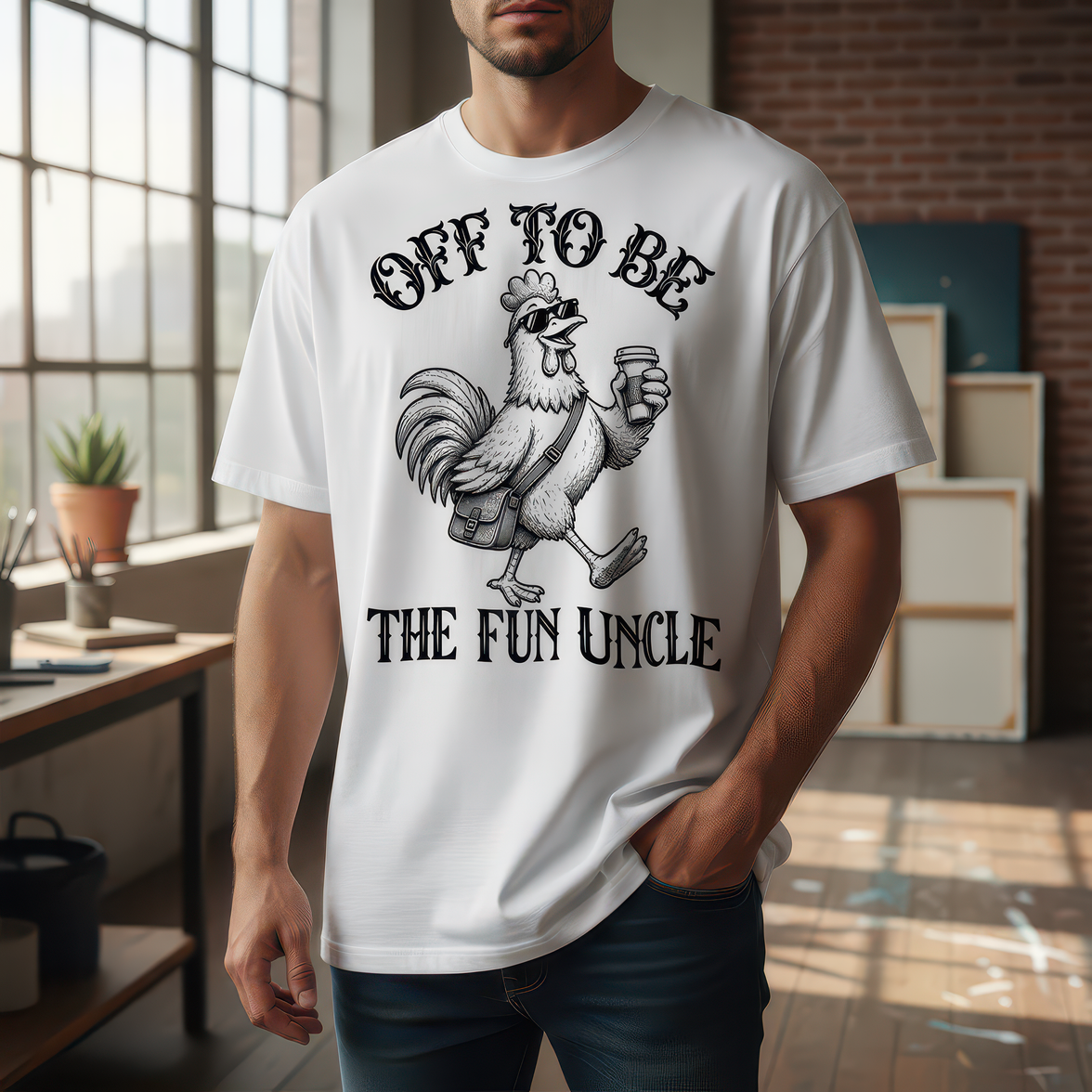 Off To Be The Fun Uncle - DTF Transfer