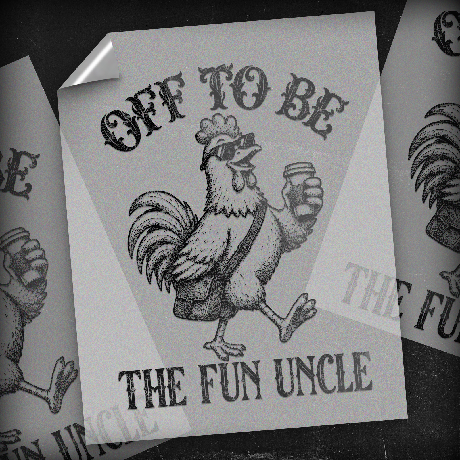 Off To Be The Fun Uncle - DTF Transfer