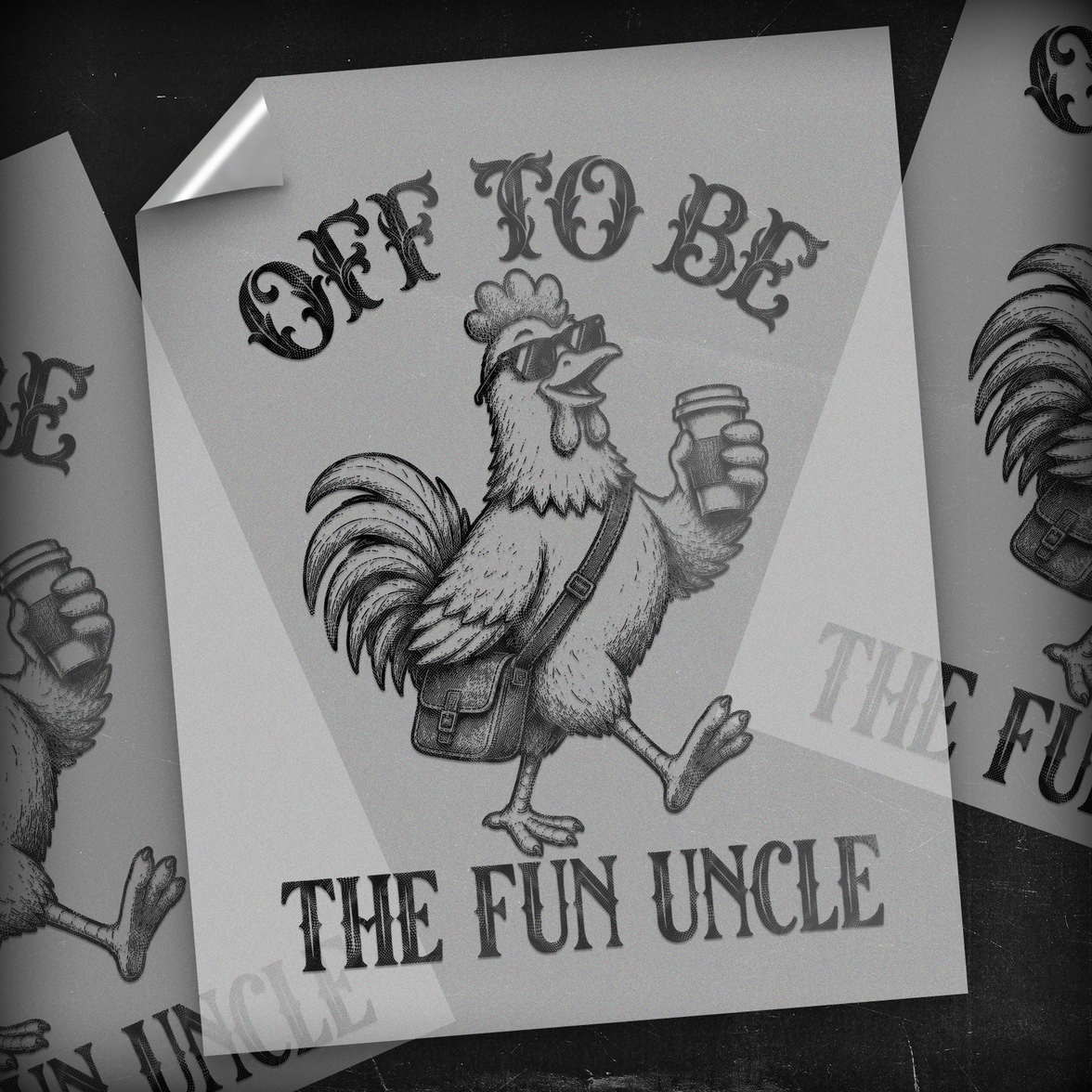 Off To Be The Fun Uncle - DTF Transfer