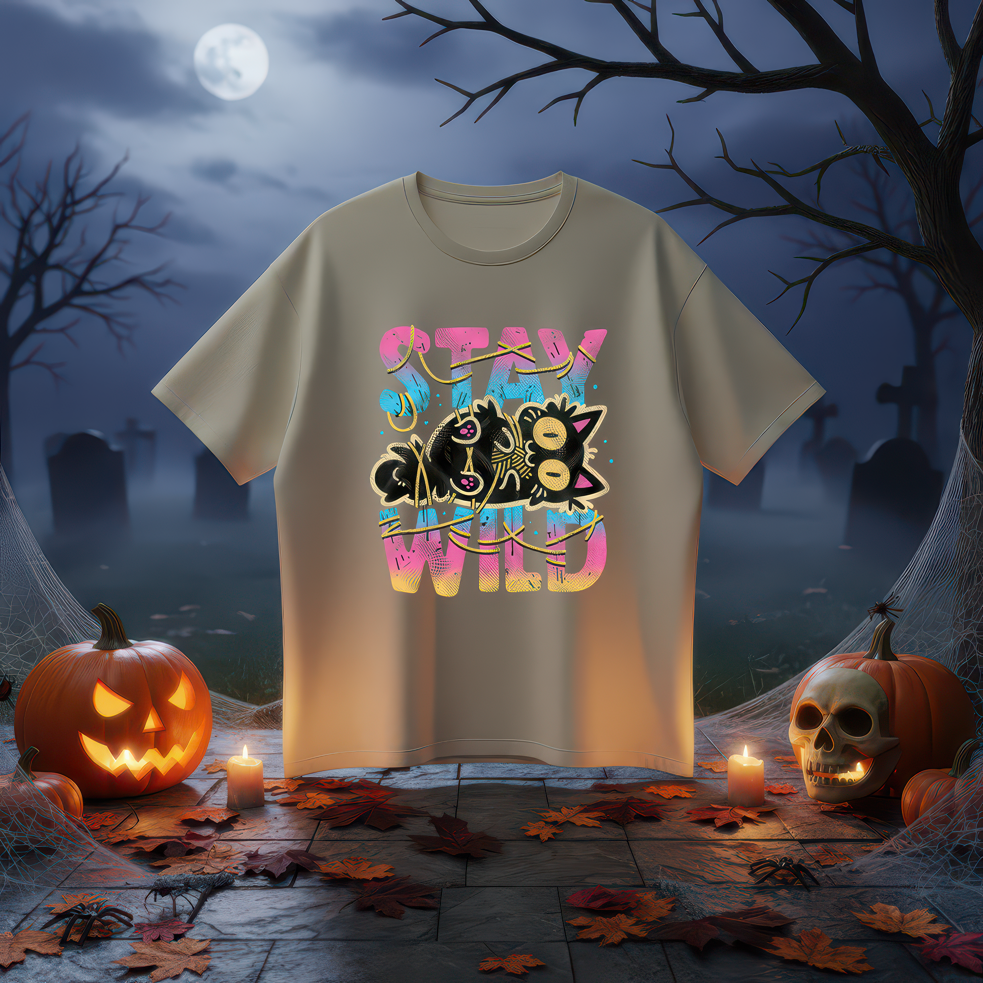 Stay Wild Black Cat - DTF Transfer