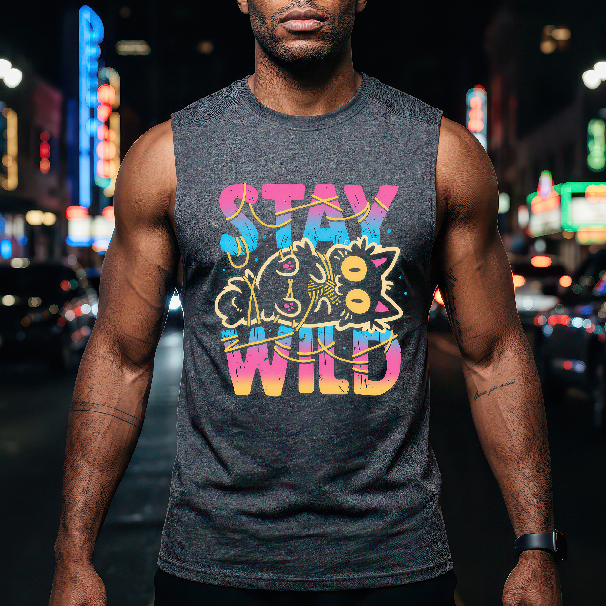 Stay Wild Black Cat - DTF Transfer