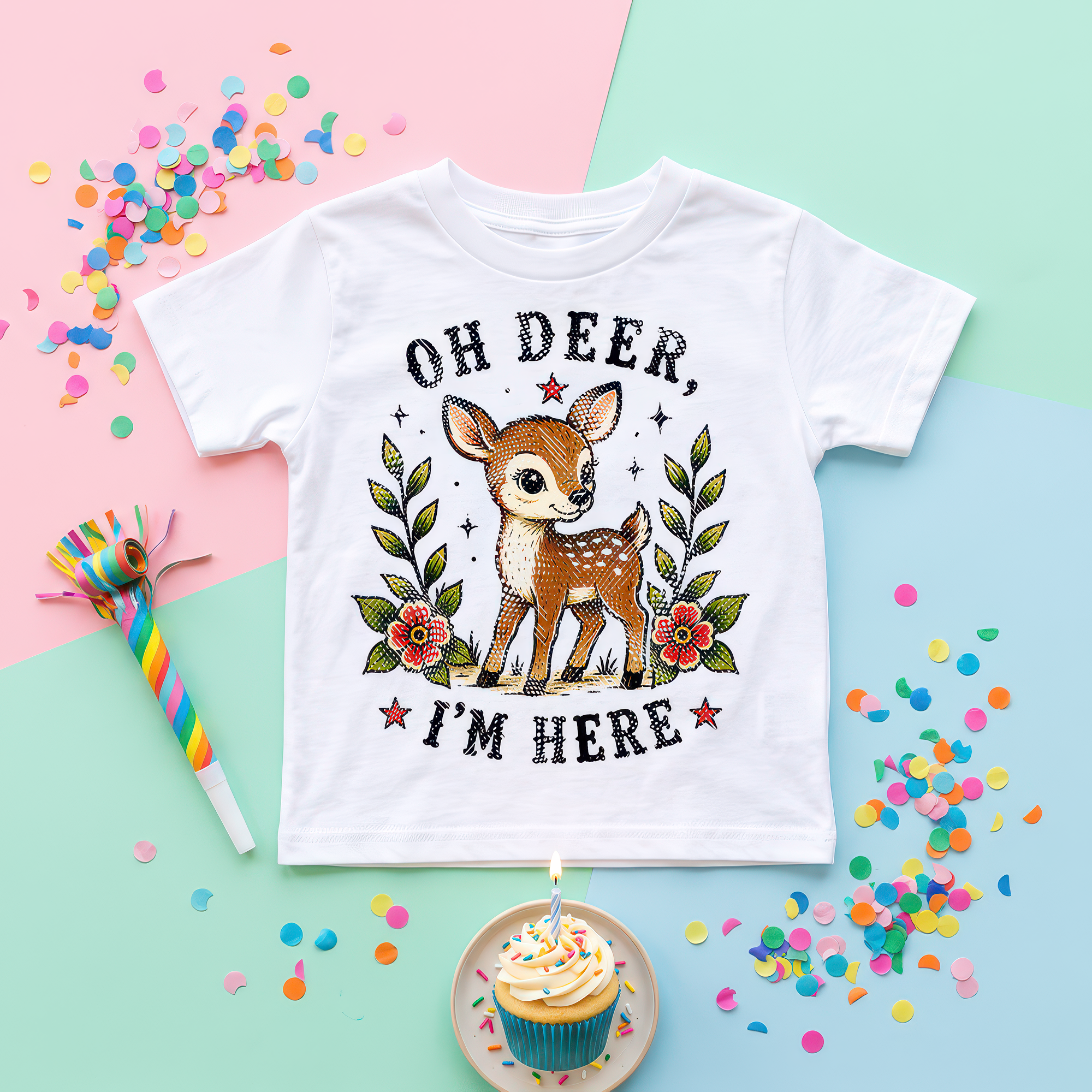 Oh Deer I'm Here - DTF Transfer