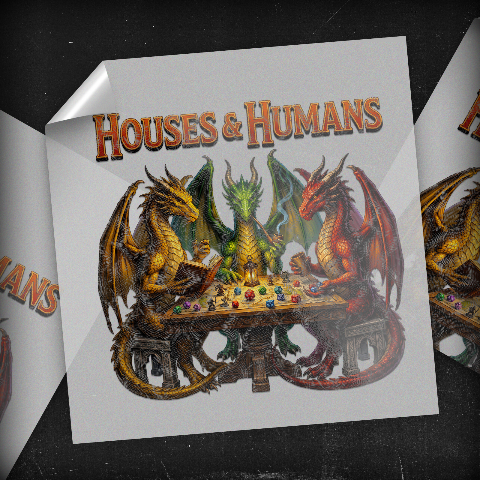Houses & Humans Dragons Tabletop RPG - DTF Transfer