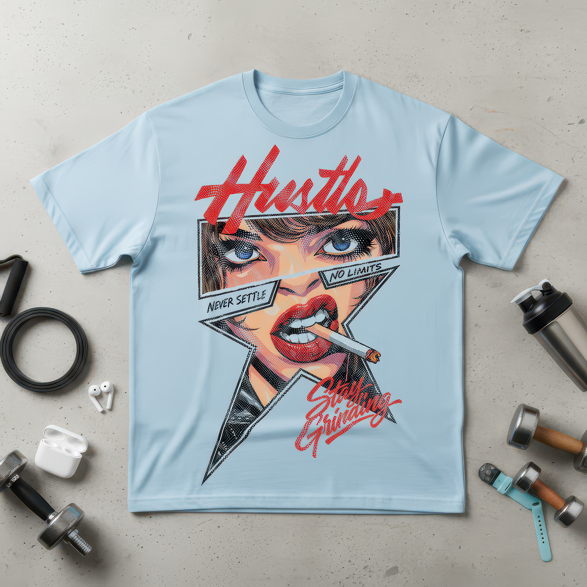 Hustle Stay Grinding (Double Sided Set) - DTF Transfer