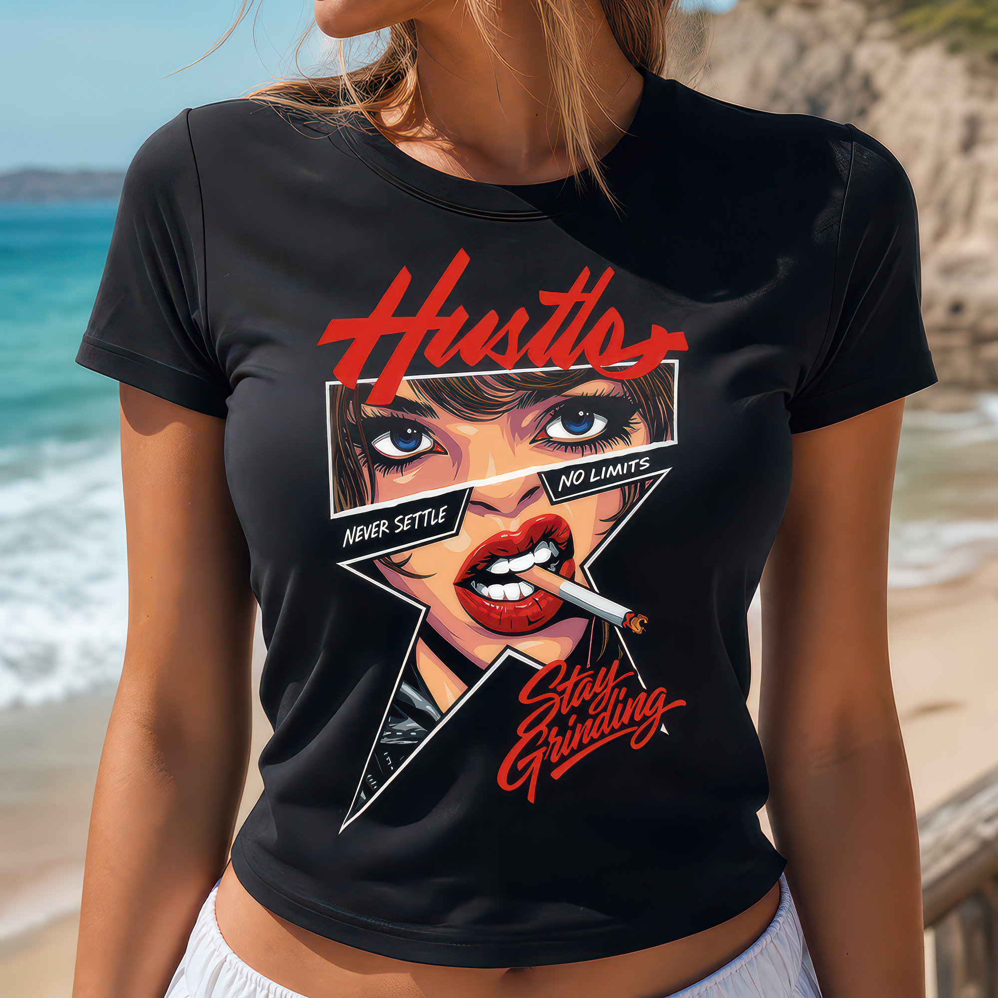 Hustle Stay Grinding (Double Sided Set) - DTF Transfer