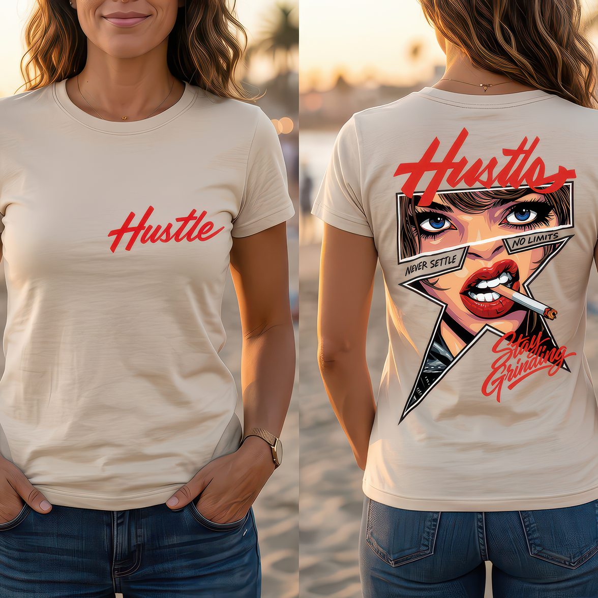 Hustle Stay Grinding (Double Sided Set) - DTF Transfer