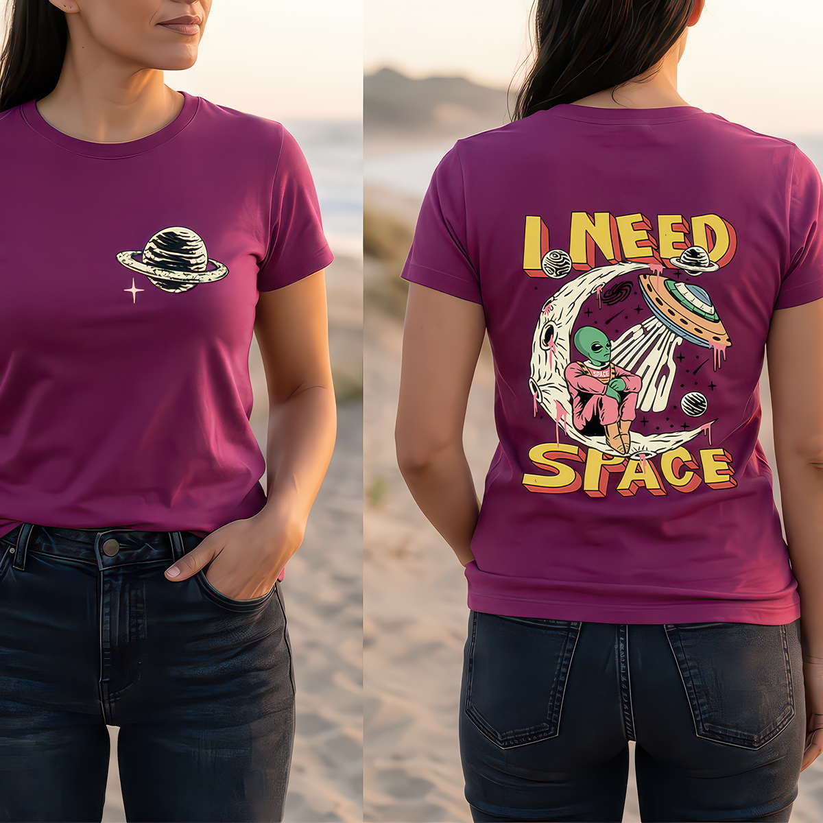 I Need Space (Double Sided Set) - DTF Transfer