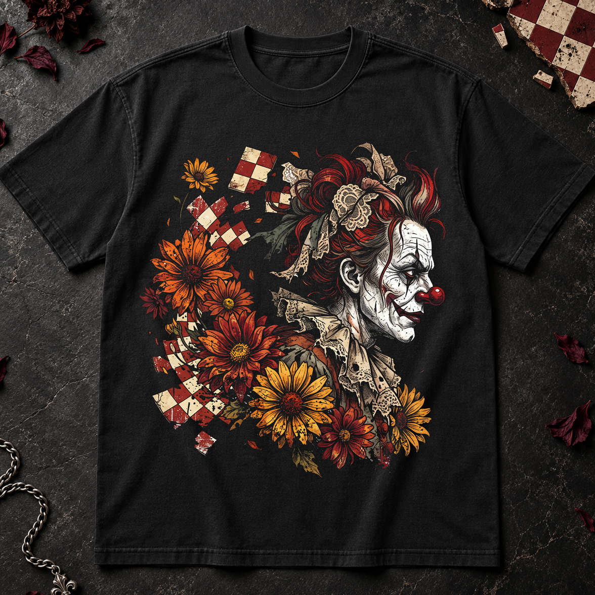 Dark Floral Clown - DTF Transfer