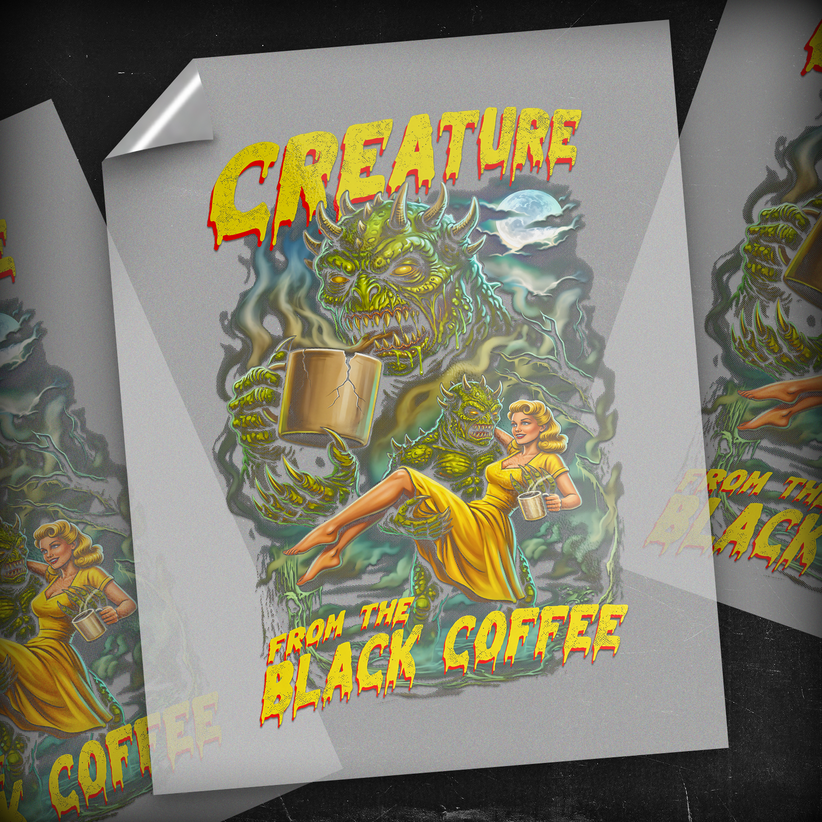 Coffee Creature - DTF Transfer