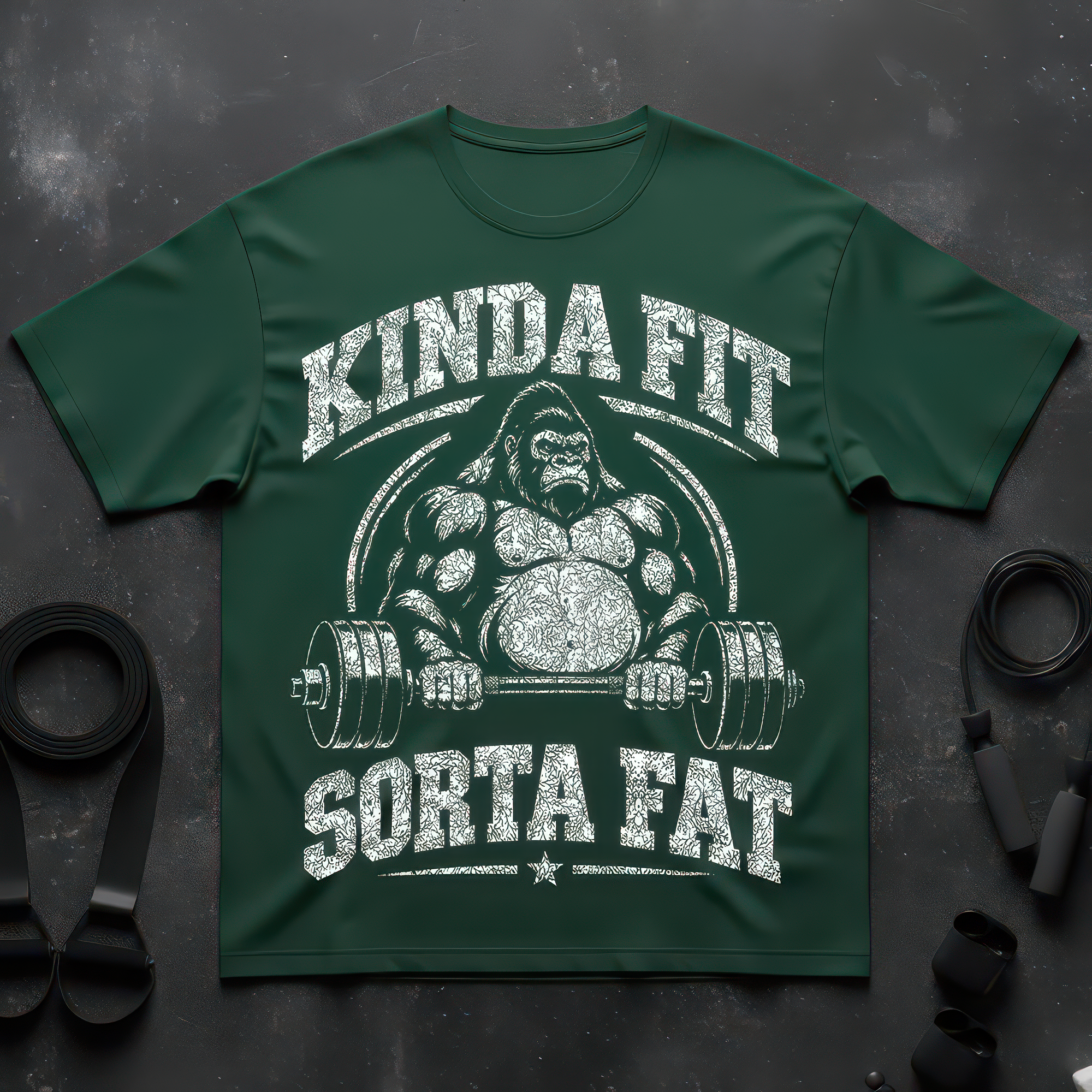 Kinda Fit Sorta Fat Gorilla - DTF Transfer