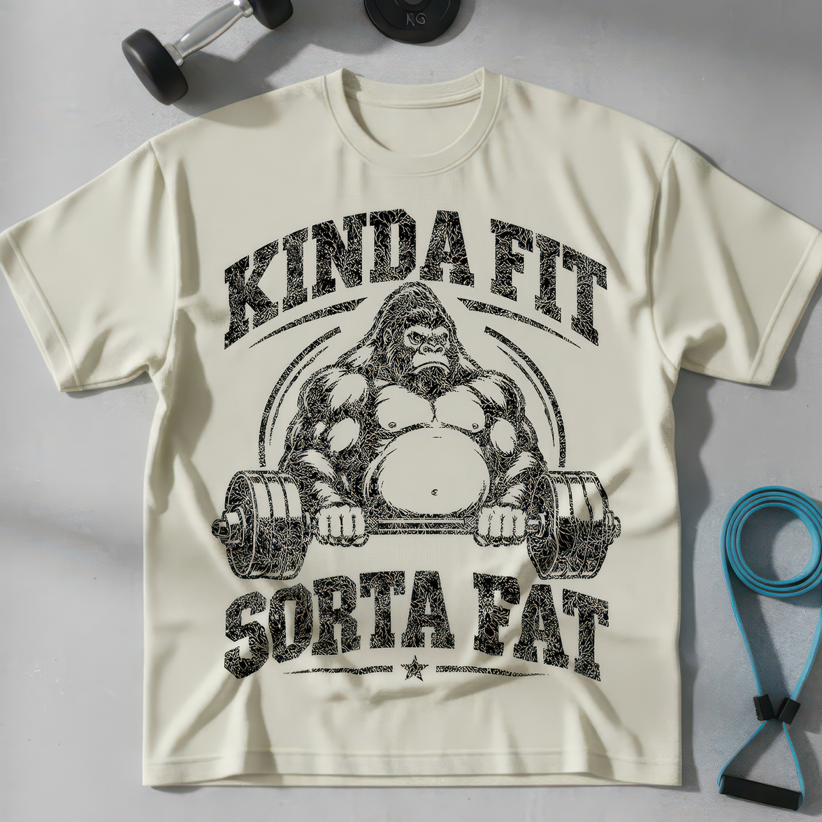 Kinda Fit Sorta Fat Gorilla - DTF Transfer
