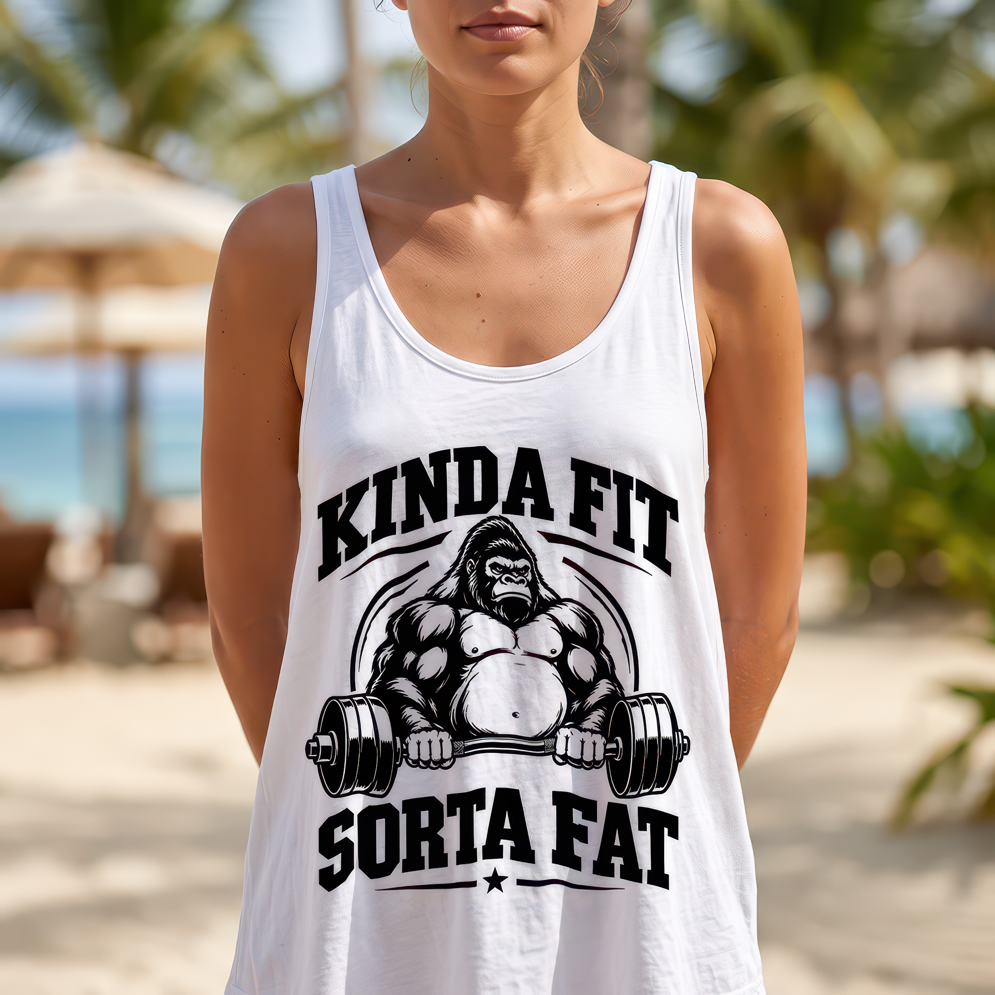Kinda Fit Sorta Fat Gorilla - DTF Transfer