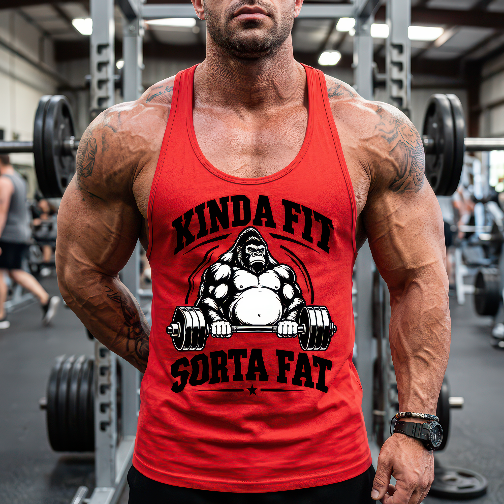Kinda Fit Sorta Fat Gorilla - DTF Transfer