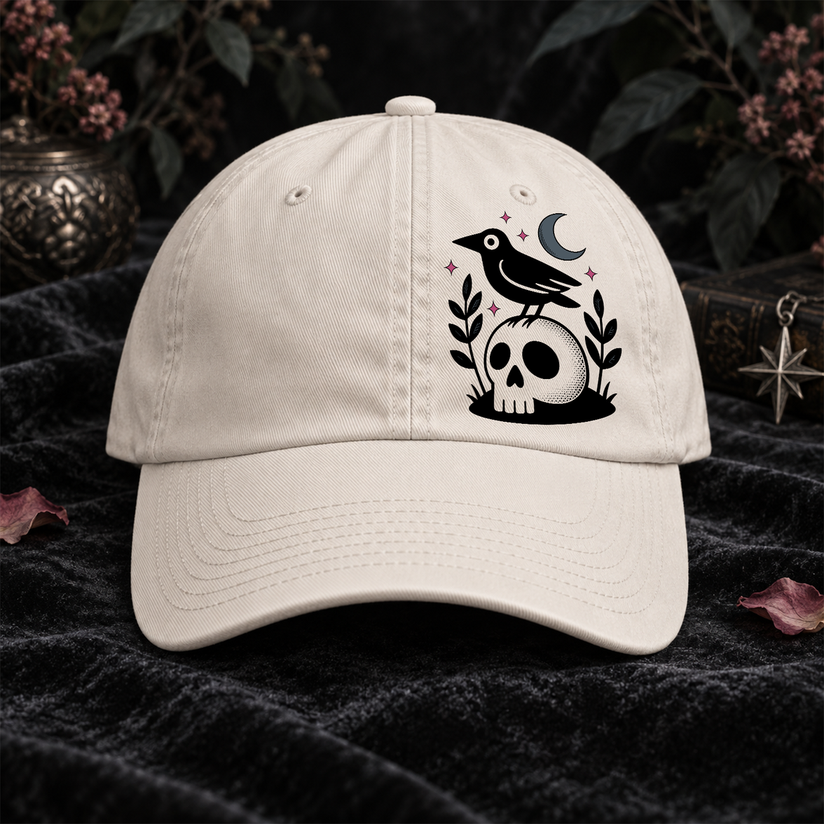 Crow On Skull - DTF Transfer