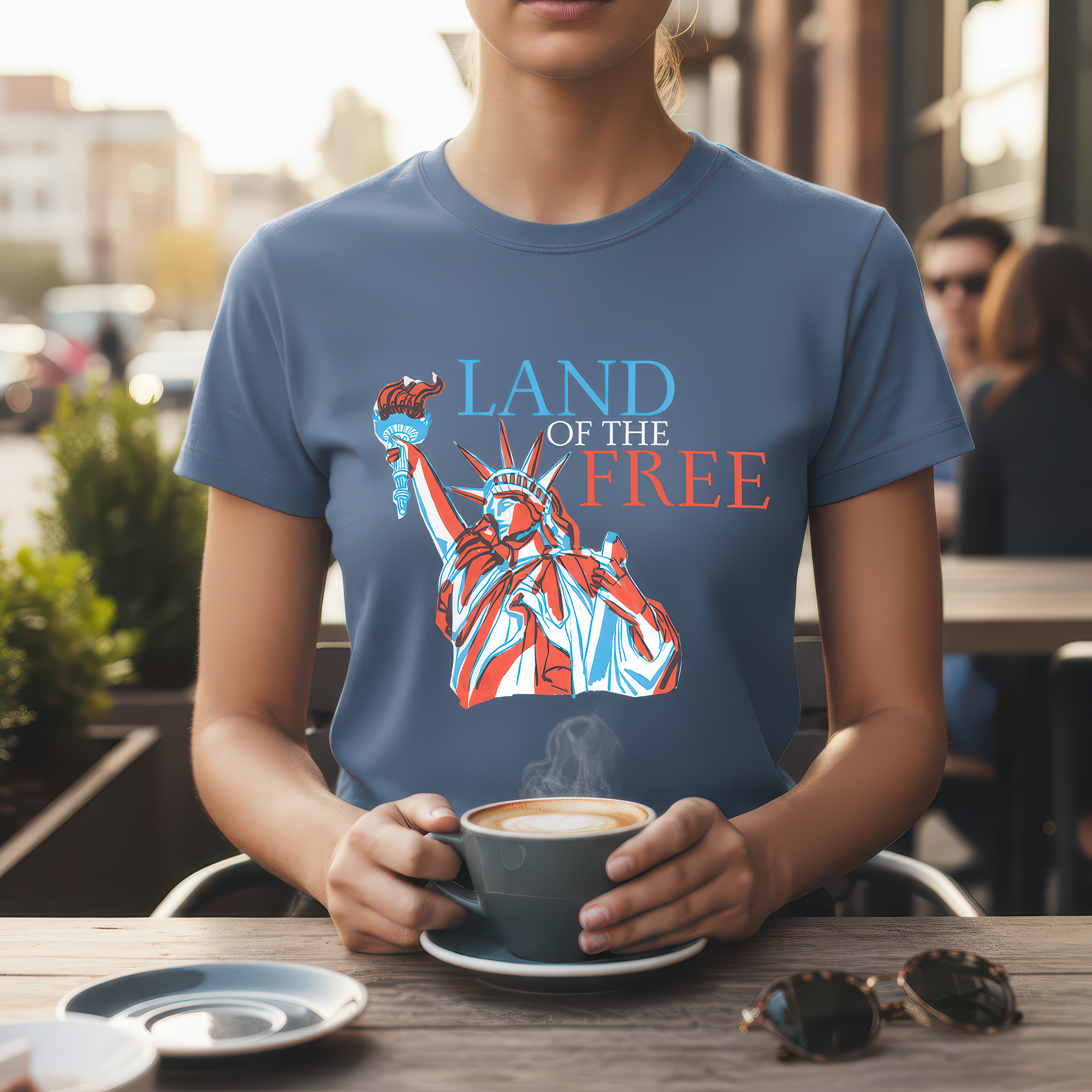 Land Of The Free Statue Of Liberty - DTF Transfer