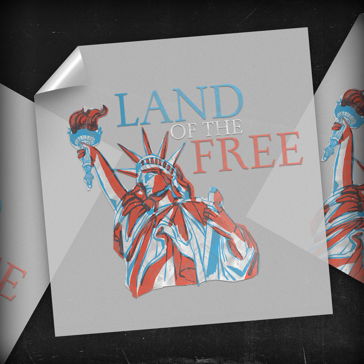 Land Of The Free Statue Of Liberty - DTF Transfer