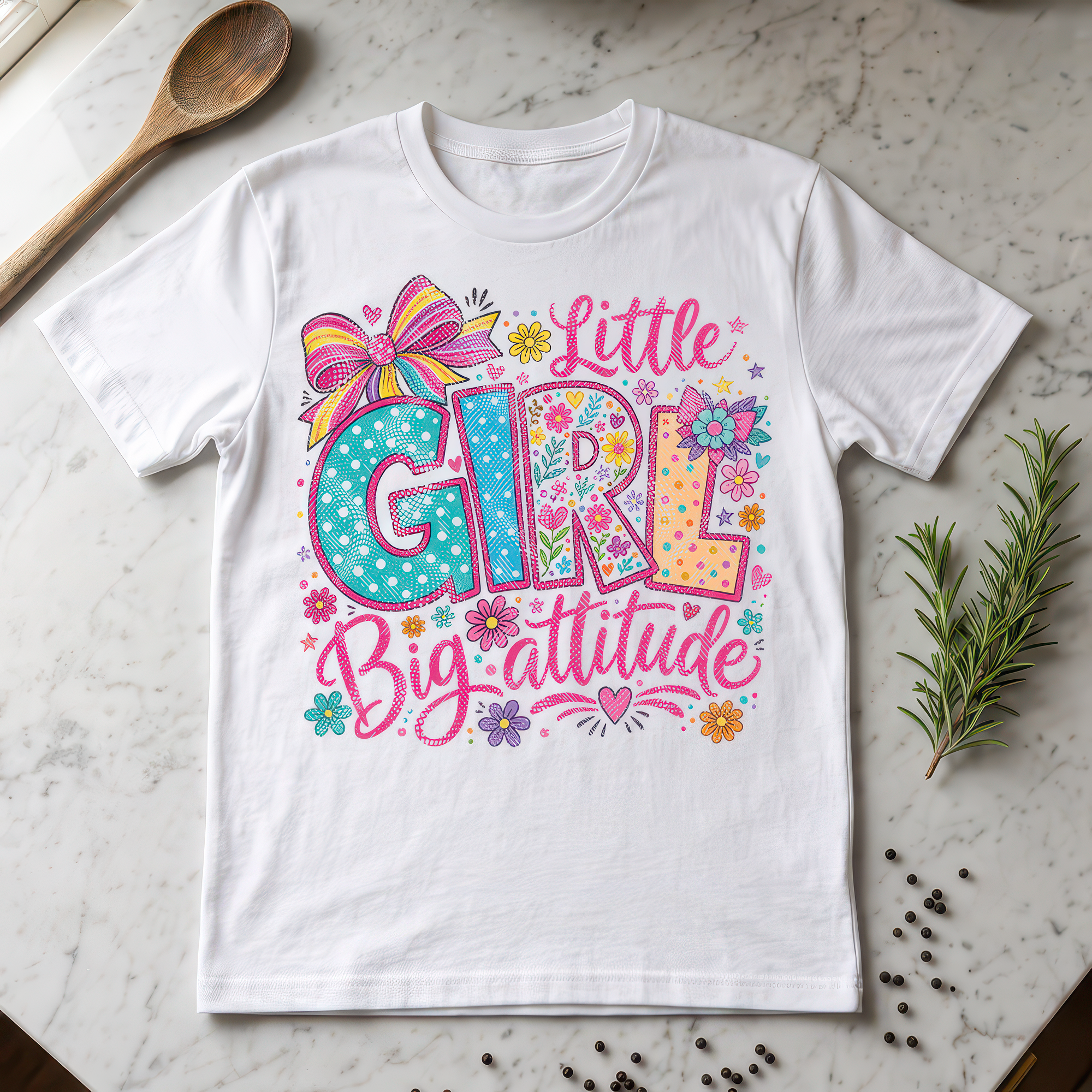 Little Girl Big Attitude - DTF Transfer