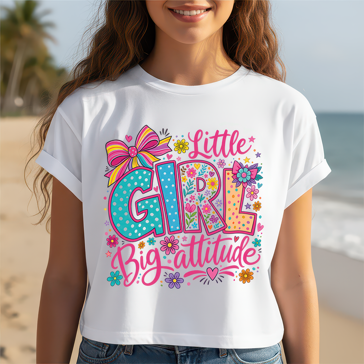 Little Girl Big Attitude - DTF Transfer