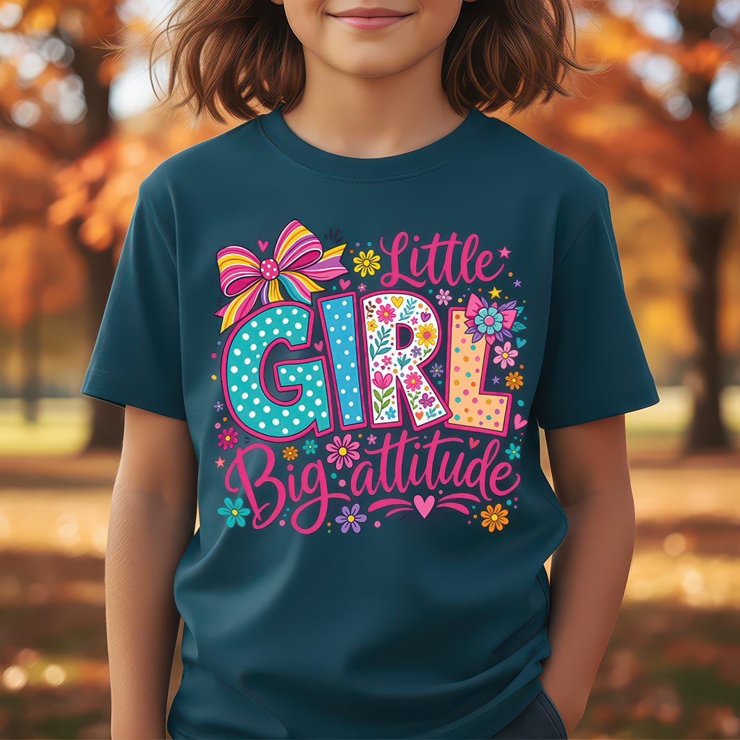 Little Girl Big Attitude - DTF Transfer