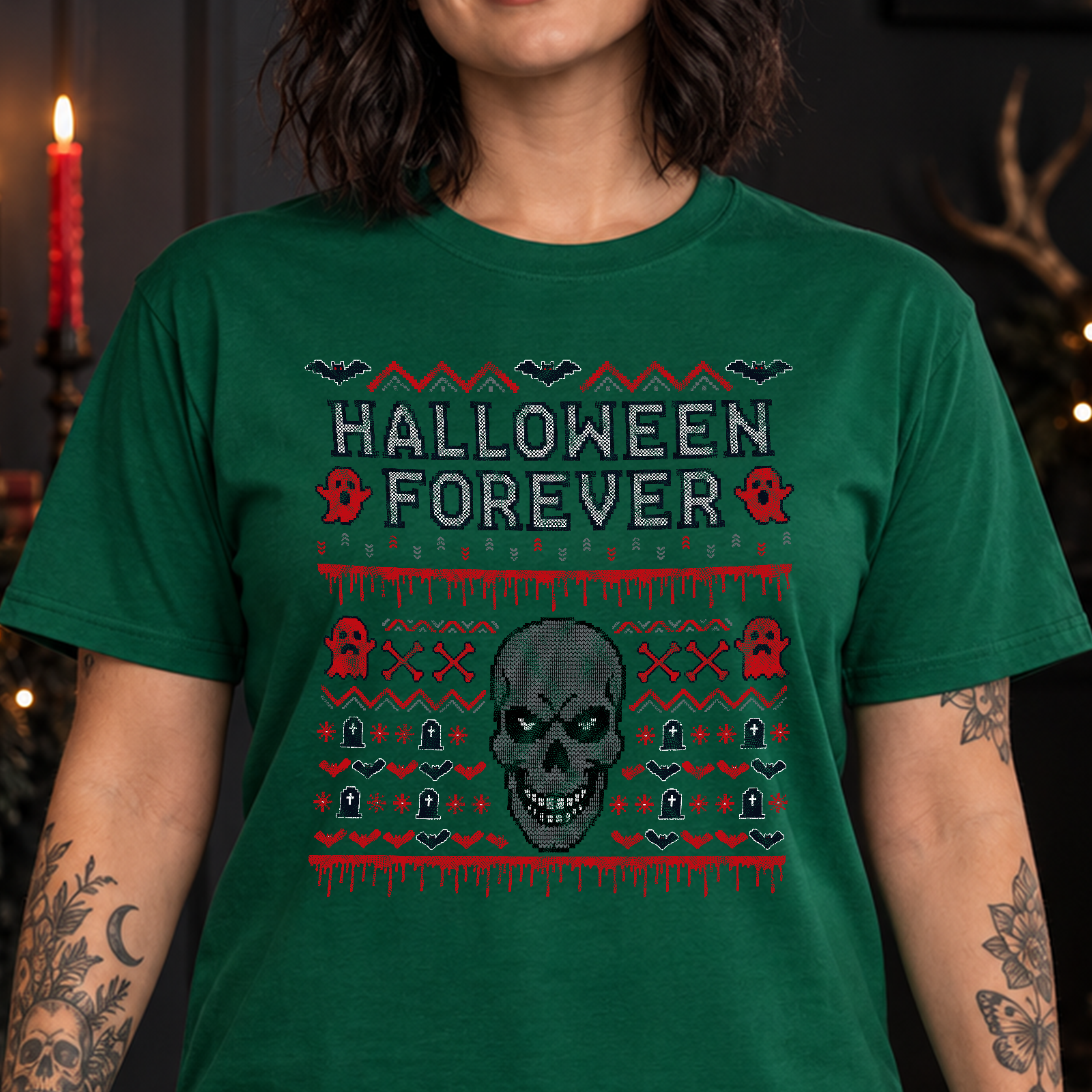 Halloween Forever Ugly Sweater - DTF Transfer