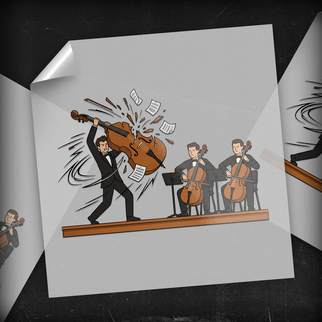 Heavy Metal Cello - DTF Transfer