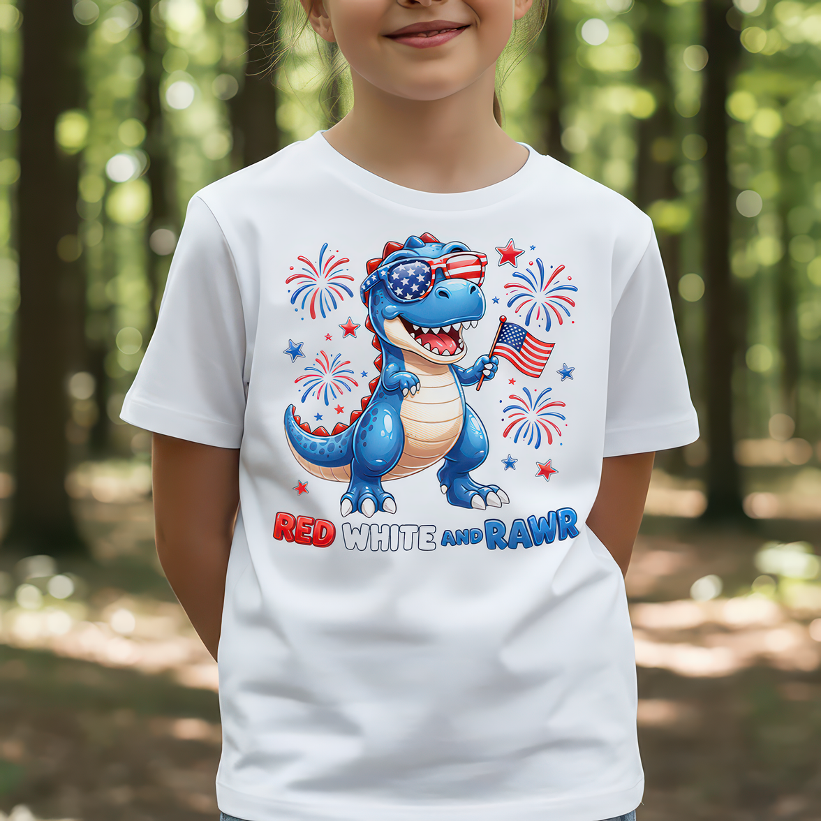 Stars, Stripes & Rawr - DTF Transfer