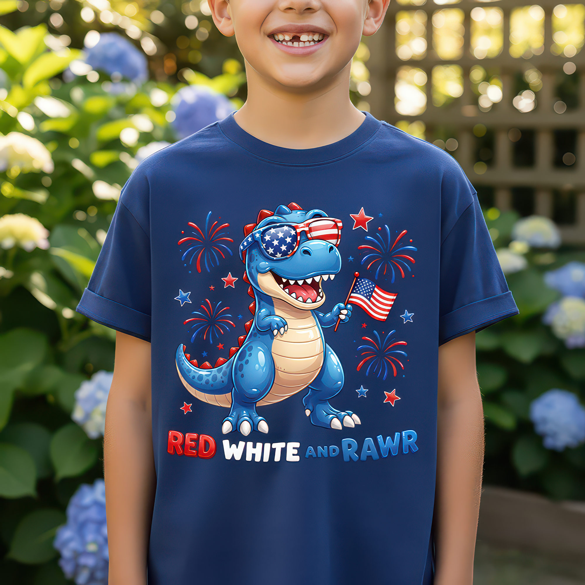 Stars, Stripes & Rawr - DTF Transfer